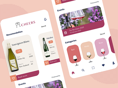 Wine app Cheers 🤍🤍🤍 graphic design logo