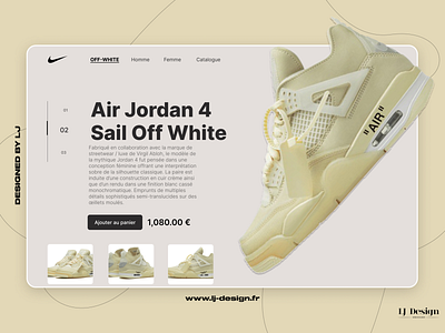 Web Design Mockup - Nike X OFF-WHITE branding design figma graphic design ui ux