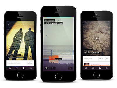 Soundcloud for iPhone app audio design interface iphone mobile music soundcloud