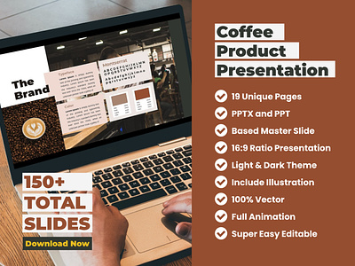 Coffee Shop Product Presentation PowerPoint