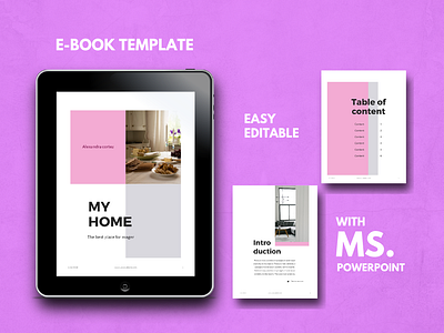 Ebook Template Editable Using PowerPoint art branding branding design clean design ebook ebook design ecommerce etsy flat graphic design icon identity microsoft powerpoint minimal mobile modern powerpoint template ui ux