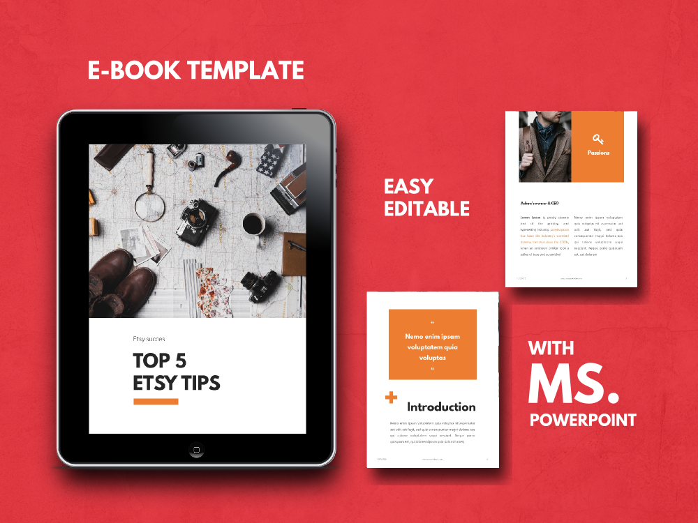 Ebook Template Editable Using Microsoft PowerPoint by Rivat Fauzi on