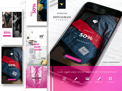 Instagram story template easy editable with powerpoint android art branding branding design clean cover highlight cover icon ecommerce etsy flat highlight cover highlight icon icon instagram stories instagram story ios minimal mobile ui ux