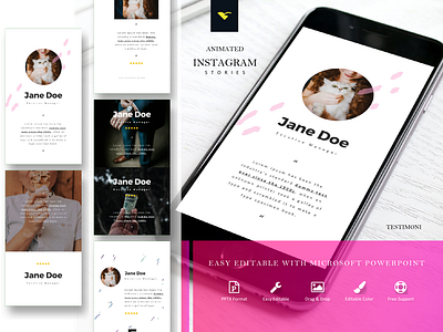 Instagram story template easy editable with powerpoint android art branding branding design clean cover highlight cover icon ecommerce etsy flat highlight cover highlight icon icon instagram stories instagram story ios minimal mobile ui ux