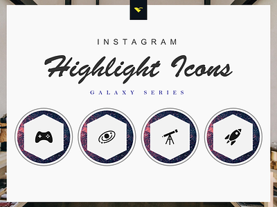 Instagram Highlight Cover Icons 190 Set Galaxy Series