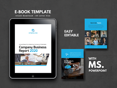 Business Report 2020 eBook android annual report art business management business report clean company profile company report ebook etsy icon ios minimal powerpoint powerpoint presentation powerpoint templates proposal report ui ux