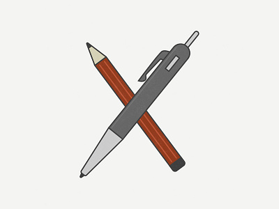 Tools of the Trade logo pencil pens vector
