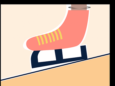 Ice Skate Illustration