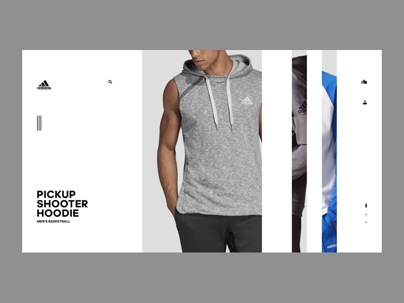 Adidas adidas clothes creative e commerce ecommerce ecommerce design flat germany interaction interface minimalistic mockup modern shopping site store ui web website white