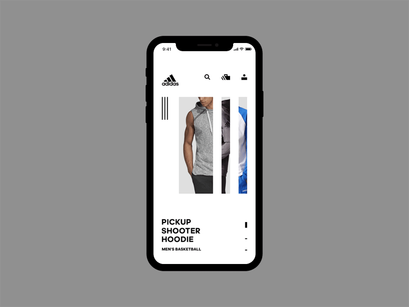 Adidas adidas animation business clothes design ecommerce eshop estore germany gif interface light mobile modern responsive shopping store ui web website