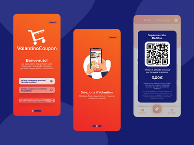 Mobile Template - VolantinoCoupon app design mobile ui