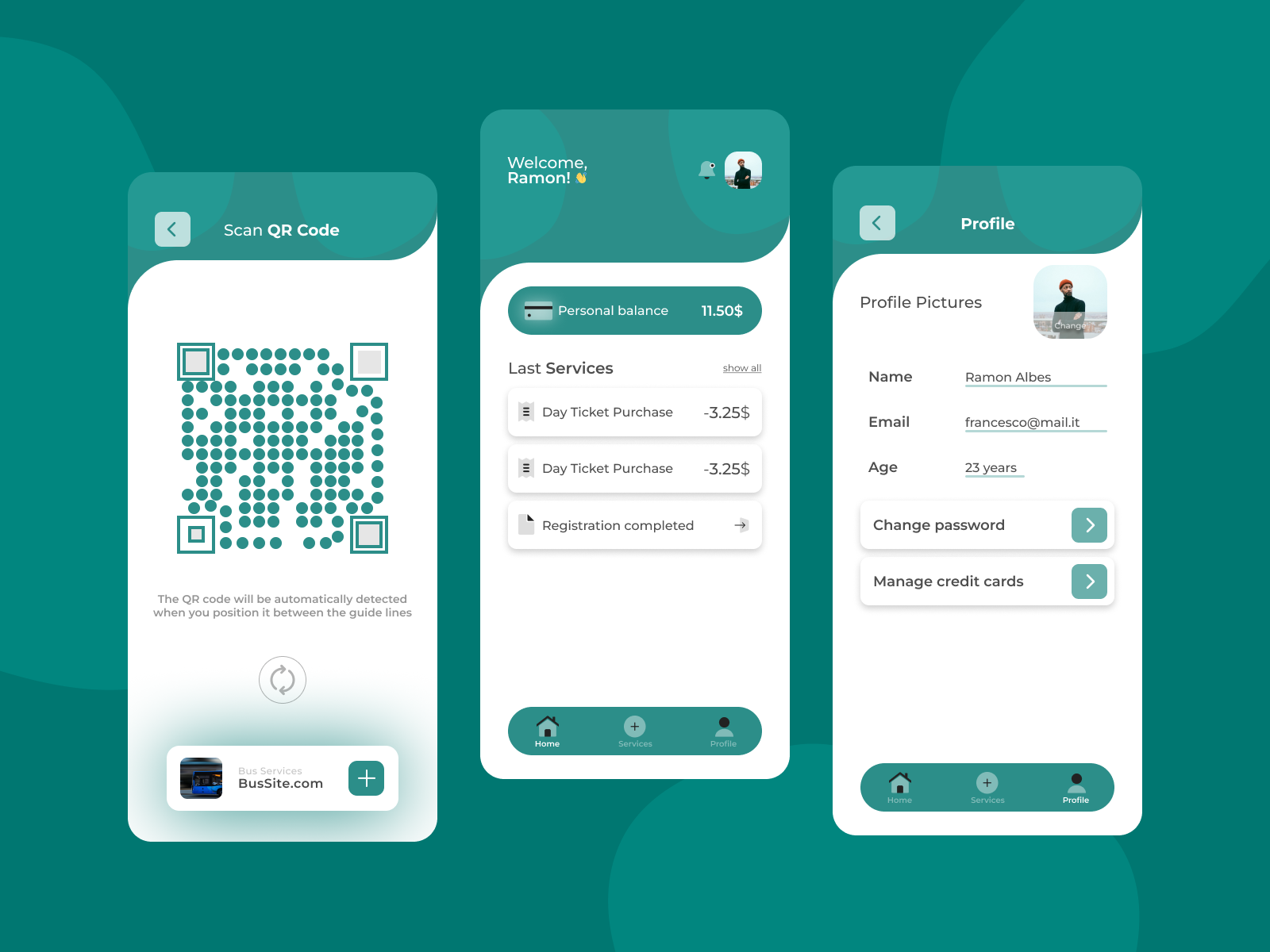 Mobile Template - Scan QR by Mirko_ on Dribbble