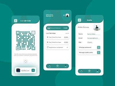 Mobile Template - Scan QR app design graphic design mobile ui