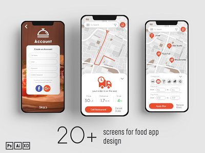 food app app design ui ux