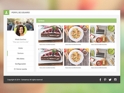 "My profile area" app button clean dashboard invite ios profile redesign simple ui web webdesign