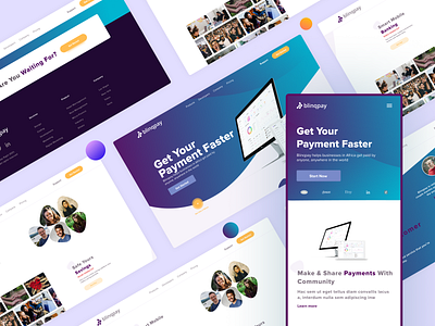 Blinqpay Fintech - Responsive Landing Page