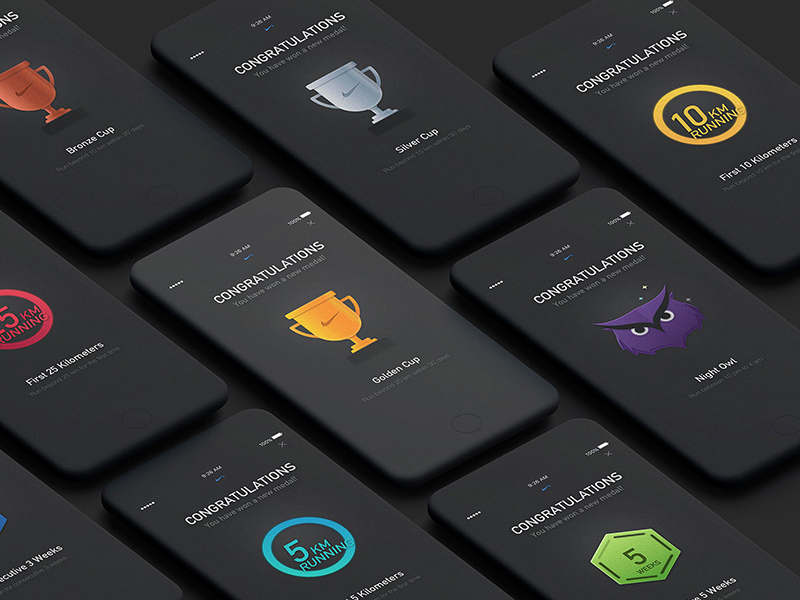 doel Baffle Brullen Badges for Nike running by Zhang Xu on Dribbble