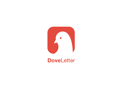 Dove letter Logo dove logo pigeon