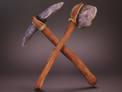 Stone axe & pickaxe