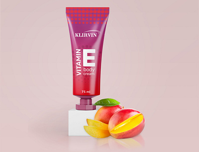 Body cream. Vitamin E cosmetic cosmetic packaging cream design packaging packaging design vitamin