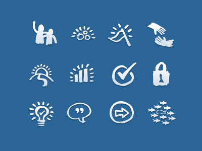 Drawn icons