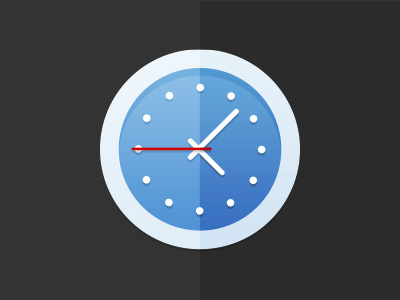 Time blue clock graphic icon illustration time