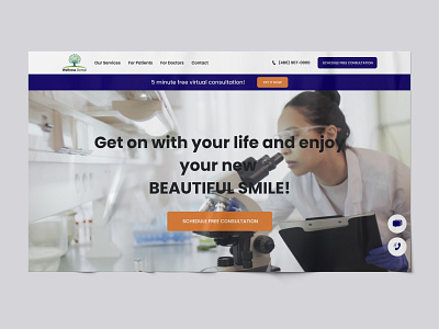 Wellness Dental redesign website agency dental dental care dental clinic dental practice design main page medical minimal ui ui design ux