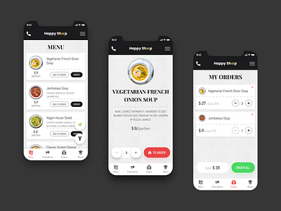 Smart Menu - mobile menus for the restaurant android app application delivery app design food and drink ios menu app minimal mobile mobile app product design restaurant restaurant app ui ui design ux