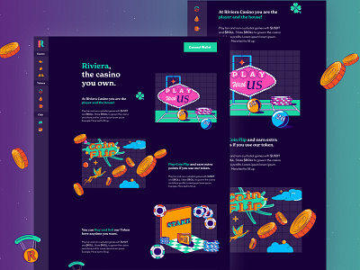 Riviera – The first metaverse club animation frontend gambling ui