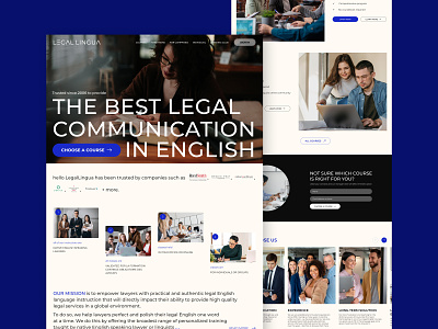 LegalLingua - Landing Page agency design education landing page learn main main page main screen minimal site study trend typography ui ui design ux ux design web site
