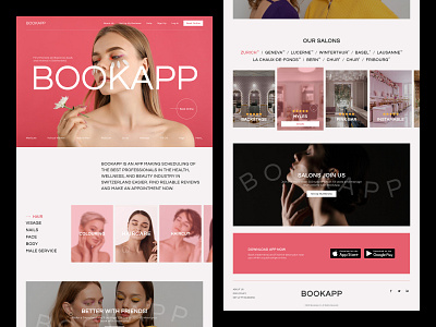 Booking for Beauty industry - Main Page