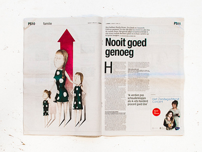 Oldest sister editorial illustration girls het parool illustration siblings sister