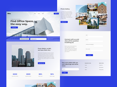 Office Workspace Landing concept app app design branding concept dashboard design design landing page design ui feedback great ui illustration landing page logo ui ui design uiux user interface vector website design