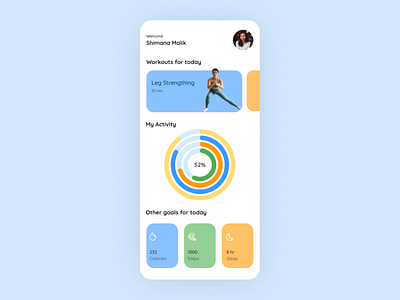 Workout Tracker 3d animation app app design app ui design branding cute ui design design ui dezele dribbble shot freelance graphic design healh app logo motion graphics ui ui elegant ui workout workouttracker