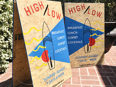 HIGH/LOW - Sandwich Boards