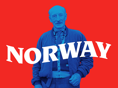 Norway blue norway red vibration wave white