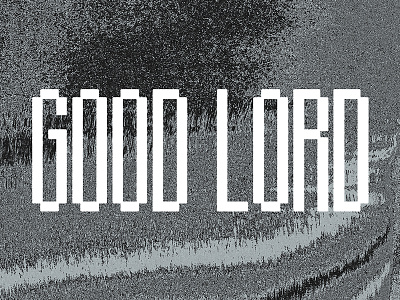 Good Lord condensed font pixel typography