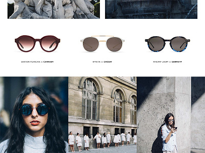 Black Optical - Paris avenir black and white europe eyewear fashion layout minimal paris retail sunwear website