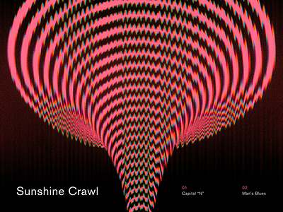 Sunshine Crawl - Album Artwork abstract album album cover color layout music psychadelic typography
