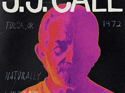 JJ Cale Poster illustration music poster typography