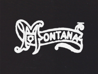 Montana graphic design montana print states type usa