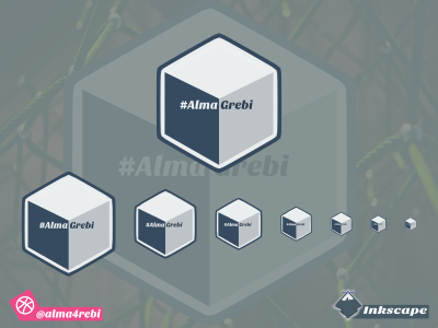 Design New My Logo #AlmaGrebi (GB) inkscape 2017