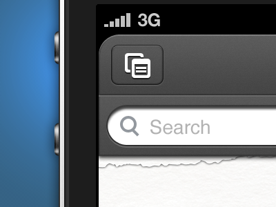 Early Stages ios navigation bar photoshop ui