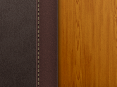 Leather & Wood app desk desk pad ios ipad leather texture wood