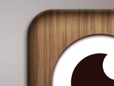 Foodspotting 3.0 Icon app icon ios iphone texture wood