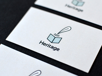 Heritage Publishers Logo blue branding business card debut heritage identity logo logomark mark marks minimal