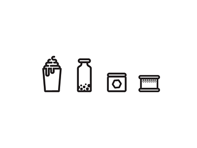 Icons for Ice Cream Shop