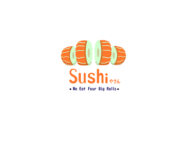 Sushi~yasan flatdesign logo