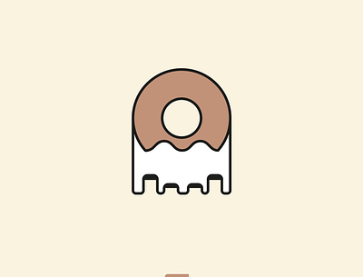 Ghost + Donut Logo Concept donut donut logo ghost ghost logo logo