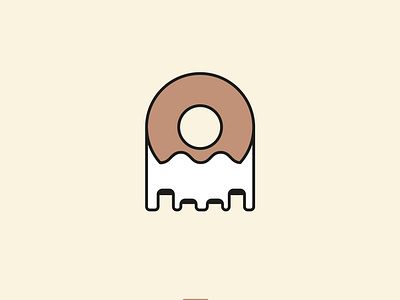 Ghost + Donut Logo Concept